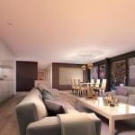 Architekturvisualisierung Wohnung in Kilchberg - Moderne Inneneinrichtung