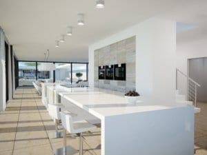 3D Visualisierungen Architekturvisualisierung Architektur Rendering Innenraum Küche Modern