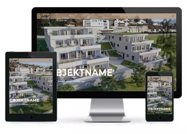 Immobilien Website One-Page Responsive