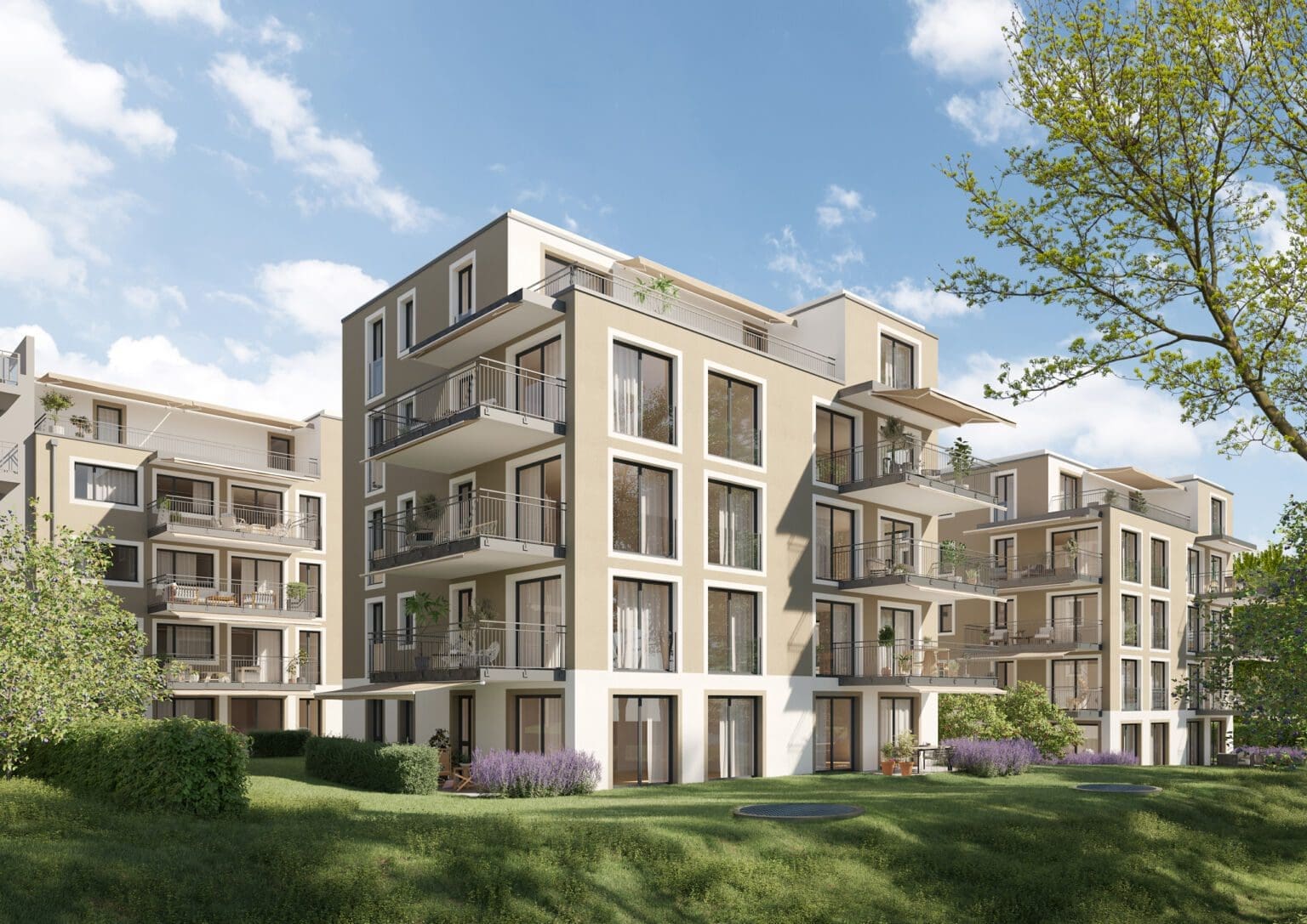 Architekturvisualisierung fuer Neubau Immobilien in Zuerich