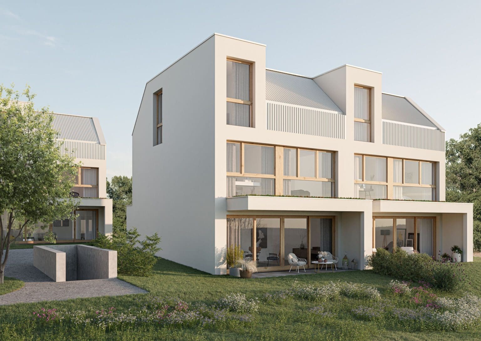 Architektur Visualisierung für Vermarktung modernes Haus